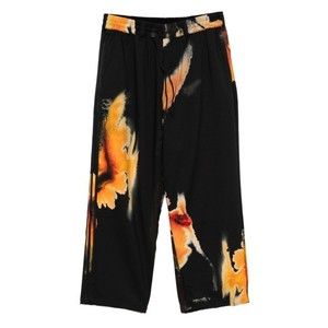 Y-3 Joggers With Abstract Orange Print And Side Seam Pockets - NWT